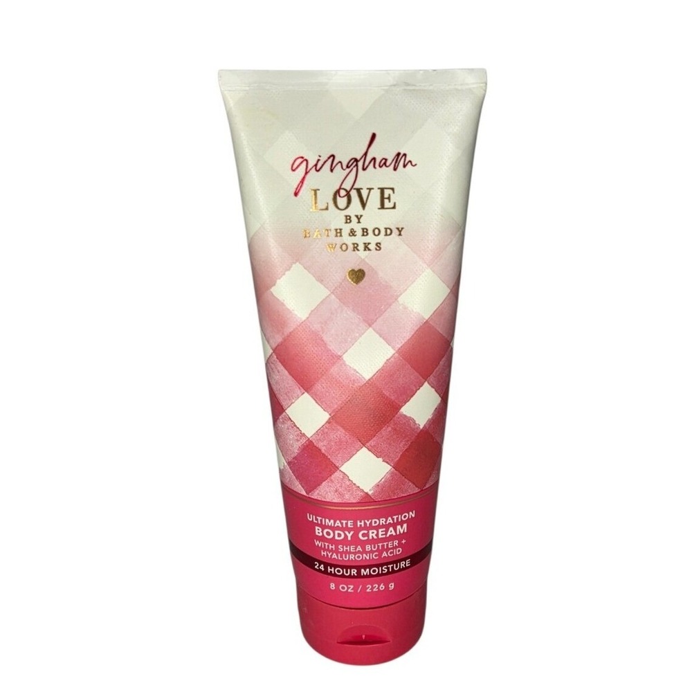 Bath & Body Works Gingham Love Hydrating Body Cream Shea Butter‎ Hyaluronic Acid